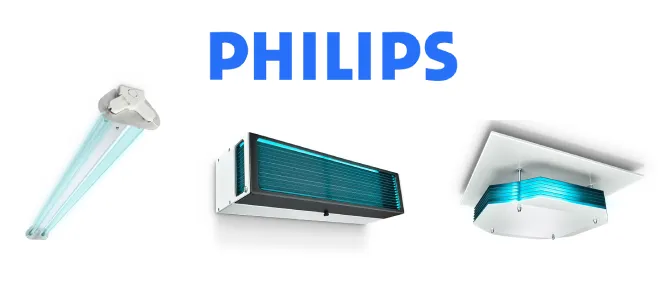 Desinfección ultravioleta con lámparas UV-C de PHILIPS