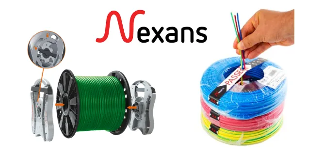 El embalaje es una herramienta para facilitar y simplificar el tendido de los cables eléctricos de NEXANS