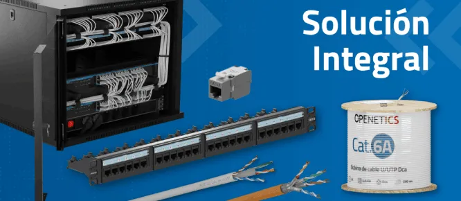 OPENETICS ofrece soluciones integrales en sistemas de cableado Estructurado Cat. 8/7A/7/6A