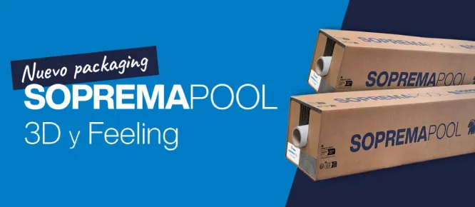 SOPREMA presenta un nuevo packaging para las gamas SOPREMAPOOL 3D y Feeling