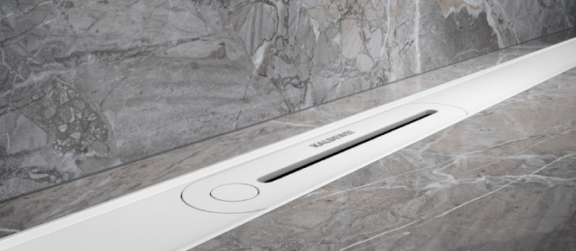 KALDEWEI ofrece estética y perfección en el baño con la canaleta de ducha FlowLine Zero