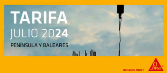 SIKA presenta los precios de su nueva tarifa general