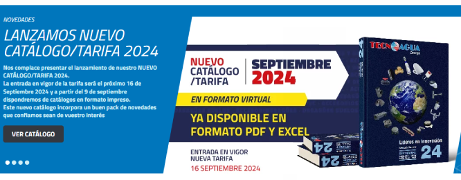 HIDROTECNOAGUA lanza su nuevo catálogo y tarifas 2024 con importantes novedades