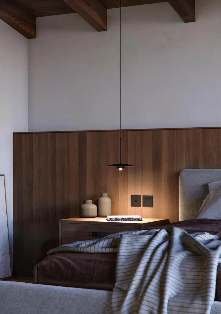 Iluminación para el bienestar en el dormitorio con BENEITO FAURE