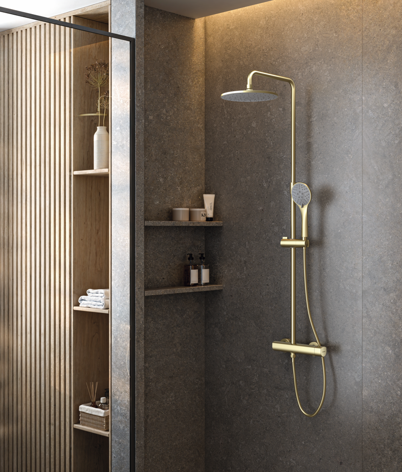 Nueva columna de ducha serie KLOE de GENEBRE, diseño y versatilidad
