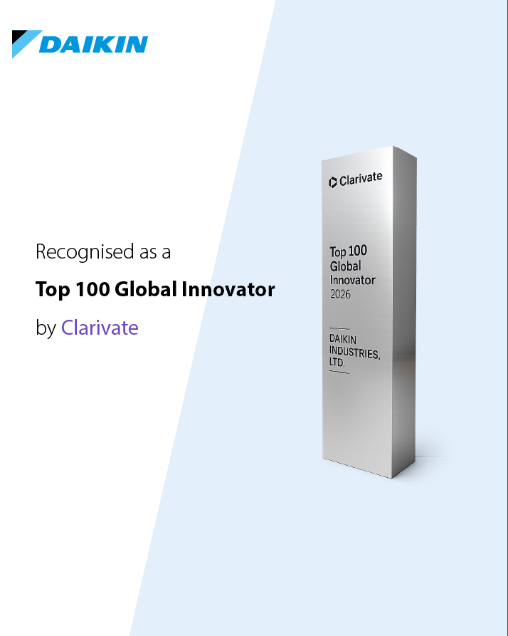 DAIKIN nombrada por undécima vez entre las 100 empresas más innovadoras del mundo según Clarivate