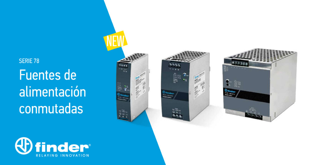 FINDER presenta los nuevos modelos de fuentes de alimentación industriales Serie 78 para entornos de alta exigencia
