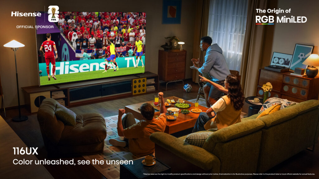 HISENSE impulsa la experiencia del Mundial 2026 con sus nuevas pantallas RGB MiniLED